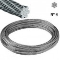 Cable Acero Galvanizado Rollo 15 M Ø 4 (6 X 7) +1 Alma Textil