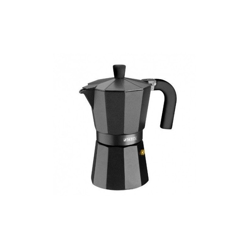 Cafetera Aluminio 3 Tazas Vitro Noir - bricostock.es