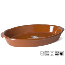 Cazuela Ovalada De Barro 43...