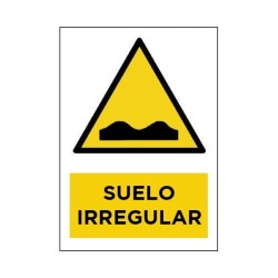 Señal "Suelo irregular" 42 x 30 cm PVC