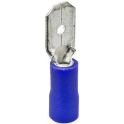 Terminal Preaislado Faston Macho Azulm 2,5-6,3m 10U