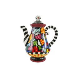 Tetera Cerámica Decorada Cono