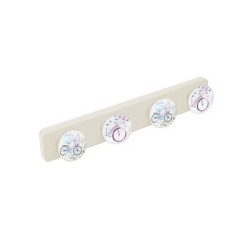 Perchero Pared 4 Pomos ABS Bicis Fun