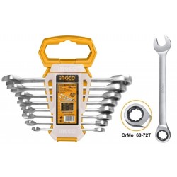 Juego De LLaves Combinadas Con Carraca 8 Piezas 8 - 19 MM