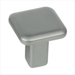 Pomo Botón Rectangular Cromo Mate 20 MM