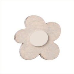 Pomo Madera Flor Arena 54 MM