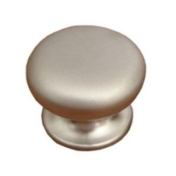 Pomo Redondo De Mueble Níquel Mate
