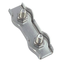 SUJETACABLES PLANO DOBLE 05MM 4 UNIDADES