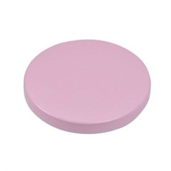 Pomo De Madera Circular Plano Rosa 80 MM
