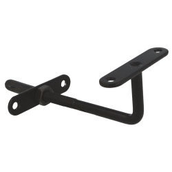 Soporte Pasamanos Negro Acero