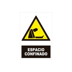 Señal "Espacio confinado" 42 x 30 cm PVC
