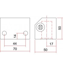 Cabezal BB12 Cerradura Persiana Suelo Enrollable