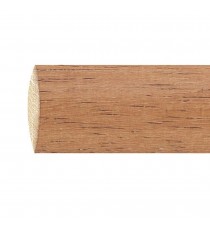 Barra de madera lisa 28 mm 2.40 m