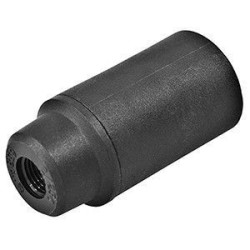 Portalámparas E14 liso Negro