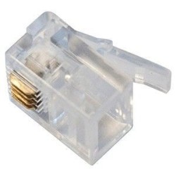 Conector modular 6P4C BL 12 Uds