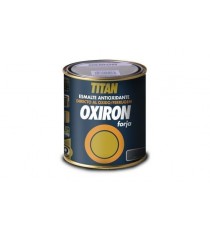 Esmalte liso oxiron satinado 375 ml negro efecto forja