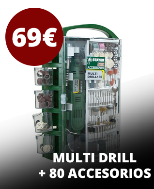 Stayer Multi Drill 130 + Maletín 80 Accesorios POR 69€